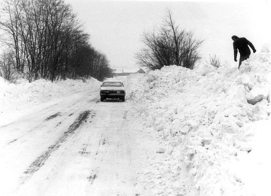 Droga Strzelce Opolskie - Dolna - styczeń 1979 rok