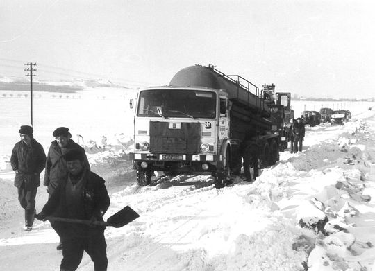 Droga Strzelce Opolskie - Gogolin - luty 1979 rok