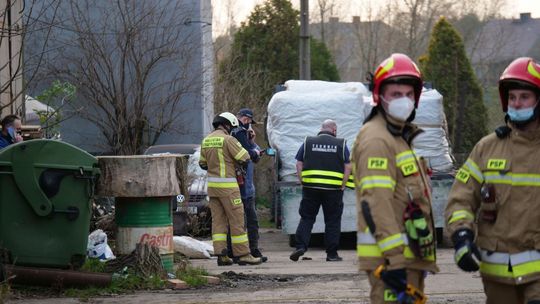 Akcja policji i straży pożarnej w Koźlu Porcie