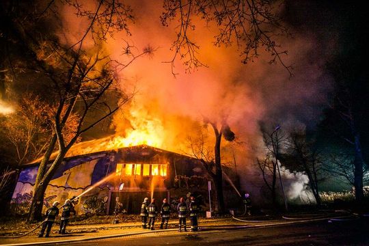 Pożar byłej dyskoteki Baby Blue - 22 listopada 2012 roku 