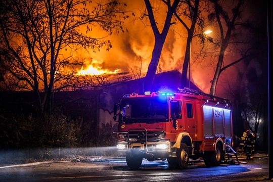 Pożar byłej dyskoteki Baby Blue - 22 listopada 2012 roku