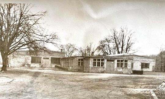 Sławięcice - warsztaty technikum. Wcześniej w tym miejscu była huta