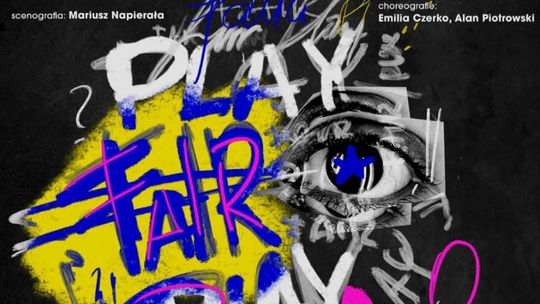 Plakat zapowiadający musical „Fair Play” 