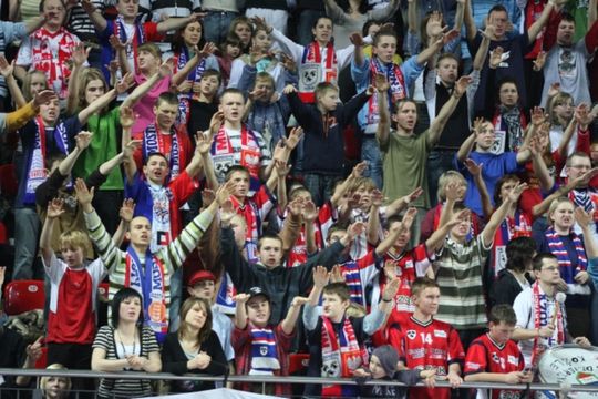 Obrazek ze strefy kibica sprzed lat  foto: archiwum prywatne