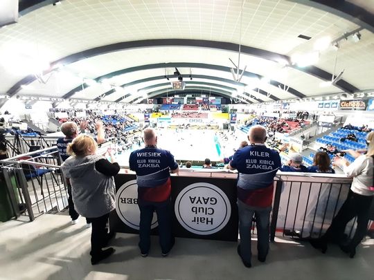 Grudzień 2021. Kibice ZAKSY podczas meczu z Lubinem  foto: ANKO