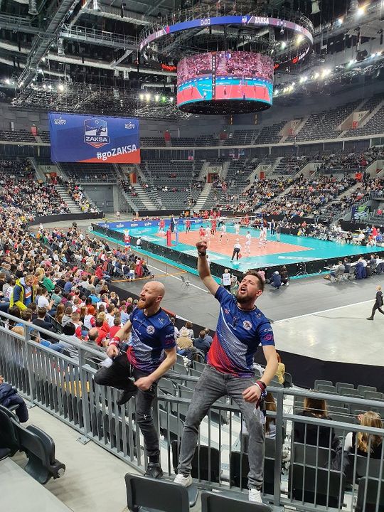 Podczas rozegranego w styczniu 2022 r. meczu Ligi Mistrzów w gliwickiej Arenie  foto: Klub kibica