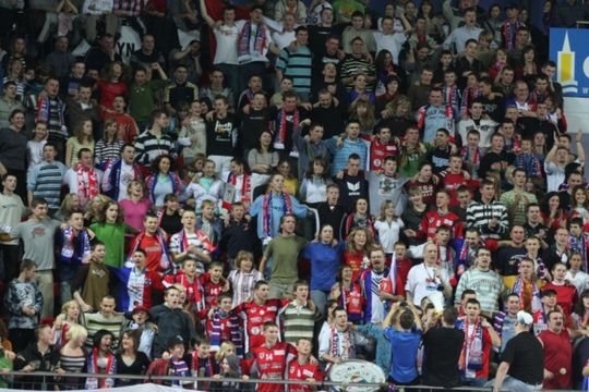 Obrazek ze strefy kibica sprzed lat  foto: archiwum prywatne