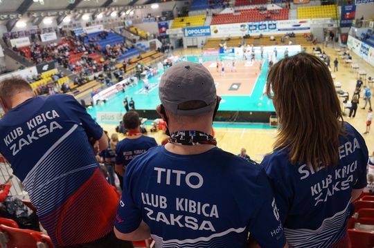 Grudzień 2021. Kibice ZAKSY podczas meczu z Lubinem  foto: ANKO