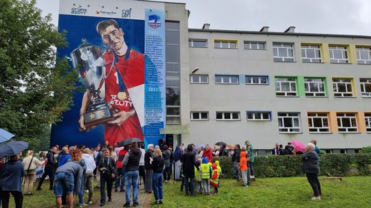 Mural poświęcony sukcesom siatkarzy Grupy Azoty ZAKSA odsłonięty